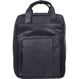 Strellson Mochila Brick Lane de cuero con compartimento para el portátil de 42 cm  Modelo 1