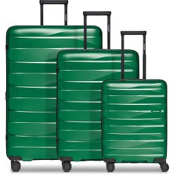 Bergpfeil Juego de maletas de viaje de 4 ruedas, 3 piezas, con plegado extensible  Modelo 3