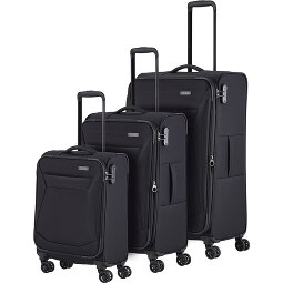 Travelite Chios 4 ruedas Juego de maletas 3 piezas con pliegue de expansión  Modelo 3