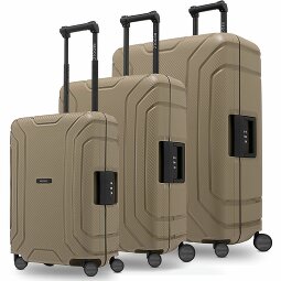 Redolz Essentials 15 Juego de maletas de 4 ruedas de 3 piezas con cierre de tres puntos  Modelo 1
