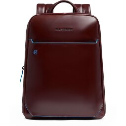 Piquadro Blue Square Mochila de día Protección RFID Piel 37 cm Compartimento para el portátil  Modelo 3