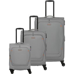 Travelite Umbria 4 ruedas Juego de maletas 3 piezas con pliegue de expansión  Modelo 4