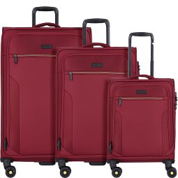 d&n Travel Line 9704 4 ruedas Juego de maletas 3 piezas con pliegue de expansión  Modelo 3