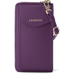 Lazarotti Bologna Cartera de piel con cremallera Funda para teléfono móvil Piel 19 cm  Modelo 6