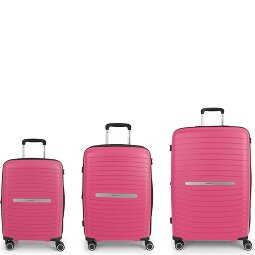 Gabol Shinyuu 4 ruedas Juego de maletas 3 piezas con pliegue de expansión  Modelo 3