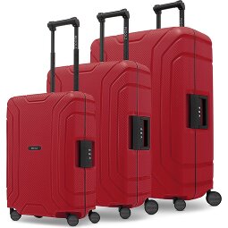 Redolz Essentials 15 Juego de maletas de 4 ruedas de 3 piezas con cierre de tres puntos  Modelo 1