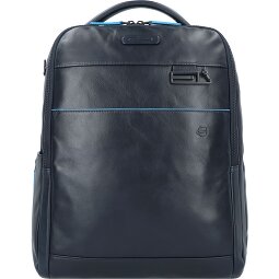 Piquadro Blue Square Revamp Mochila de negocios Piel natural 37 cm Compartimento para laptop  Modelo 2