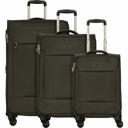 Worldpack Juego de maletas Victoria de 4 ruedas, 3 piezas, con plegado extensible  Modelo 2