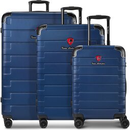 Tonino Lamborghini Milano Trolley 3-SET con pliegue extensible y Maleta XL  Modelo 2