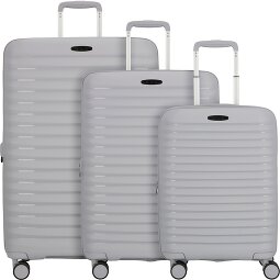 d&n Travel Line 4500 4 ruedas Juego de maletas 3 piezas con pliegue de expansión  Modelo 3