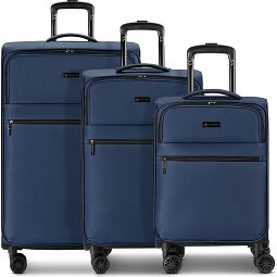 bugatti Valencia Soft 4 ruedas Set de maletas 3 piezas Con fuelle expandible  Modelo 2