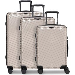 Redolz Essentials 18 4 ruedas Juego de maletas 3 piezas con pliegue de expansión  Modelo 4