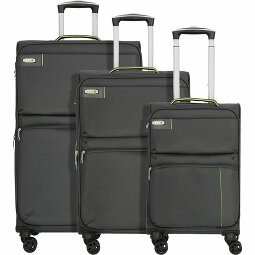 d&n Travel Line 6704 Juego de maletas de 4 ruedas 3pcs.  Modelo 2