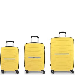 Gabol Shinyuu 4 ruedas Juego de maletas 3 piezas con pliegue de expansión  Modelo 1