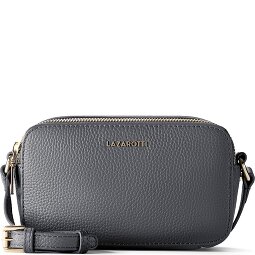 Lazarotti Bolso bandolera de piel de Bolonia Bolso para cámara de piel con doble cremallera 18 cm  Modelo 3