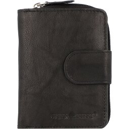 Greenburry Billetera básica de cuero RFID 9 cm  Modelo 1