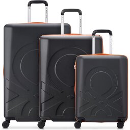 Delsey Paris x United Colors of Benetton Fabrica Juego de maletas de 4 ruedas 3 pcs.  Modelo 1