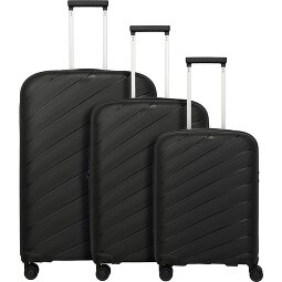 Travelite Burano 4 ruedas Juego de maletas 3 piezas con pliegue de expansión  Modelo 3