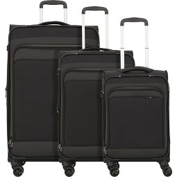 d&n Travel Line 9504 4 ruedas Juego de maletas 3 piezas con pliegue de expansión  Modelo 1