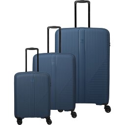 Travelite Air Stripe 4 ruedas Juego de maletas 3 piezas con pliegue de expansión  Modelo 3