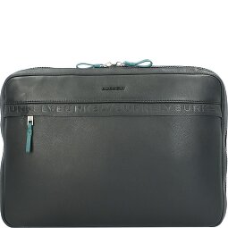 Burkely Bolsa para portátil Bold Bobby de cuero con compartimento para portátil de 39 cm  Modelo 1
