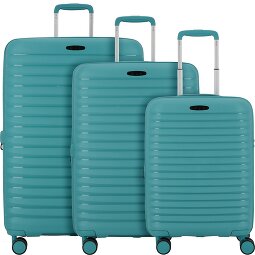 d&n Travel Line 4500 4 ruedas Juego de maletas 3 piezas con pliegue de expansión  Modelo 4