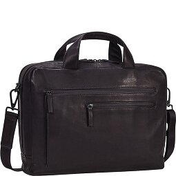 Leonhard Heyden Maletín de cuero Hague con compartimento para el portátil de 40 cm  Modelo 3