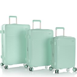 Heys Pastel 4 ruedas Juego de maletas 3 piezas con pliegue de expansión  Modelo 3