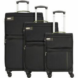 d&n Travel Line 6704 Juego de maletas de 4 ruedas 3pcs.  Modelo 4