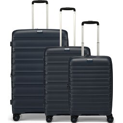 d&n Travel Line 4700 4 ruedas Juego de maletas 3 piezas con pliegue de expansión  Modelo 3