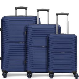 Stratic Shine 4 ruedas Juego de maletas 3 piezas con pliegue de expansión  Modelo 2