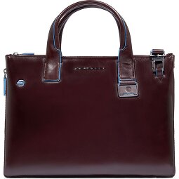 Piquadro Blue Square Bolsa de compras Piel 38 cm Compartimento para el portátil con pliegue de expansión  Modelo 3