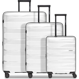 Bergpfeil Juego de maletas de viaje de 4 ruedas, 3 piezas, con plegado extensible  Modelo 5