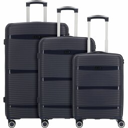 d&n Travel Line 4200 Juego de maletas de 4 ruedas 3 pzs.  Modelo 1