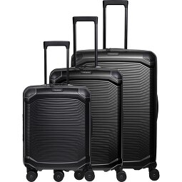 Travelite Millennium 4 ruedas Juego de maletas 3 piezas con pliegue de expansión  Modelo 1