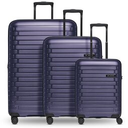 Pactastic Collection 04 THE THREE SET + 4 ruedas Juego de maletas 3 piezas con pliegue de expansión  Modelo 5