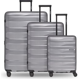 Bergpfeil Juego de maletas de viaje de 4 ruedas, 3 piezas, con plegado extensible  Modelo 1