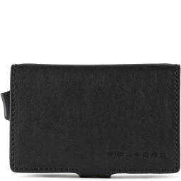 Piquadro Funda cuadrada azul para tarjetas de crédito RFID Piel 7 cm  Modelo 3
