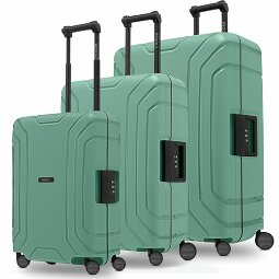 Redolz Essentials 15 Juego de maletas de 4 ruedas de 3 piezas con cierre de tres puntos  Modelo 3