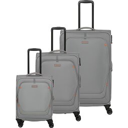 Travelite Umbria 4 ruedas Juego de maletas 3 piezas con pliegue de expansión  Modelo 3