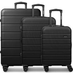 Saxoline Miami 4 ruedas Juego de maletas 3 piezas con pliegue de expansión  Modelo 1