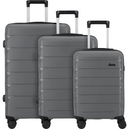 d&n Travel Line 4100 4 ruedas Juego de maletas 3 piezas  Modelo 3