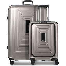 Redolz Juego de maletas Essentials 14 de 4 ruedas Compartimento para portátil de 2 piezas con pliegue extensible  Modelo 3