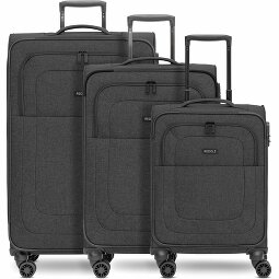 Redolz Essentials 12 THREE SET Juego de maletas de 4 ruedas, 3 piezas, con pliegue extensible  Modelo 2