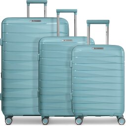 Franky London 4 ruedas Juego de maletas 3 piezas con pliegue de expansión  Modelo 4