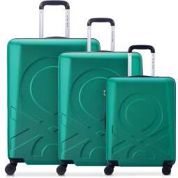 Delsey Paris x United Colors of Benetton Fabrica Juego de maletas de 4 ruedas 3 pcs.  Modelo 3