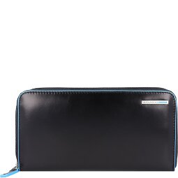 Piquadro Billetera cuadrada azul de cuero RFID 19 cm  Modelo 2
