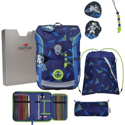 DerDieDas ErgoFlex Easy LED Juego de mochilas escolares 5 piezas  Modelo 2