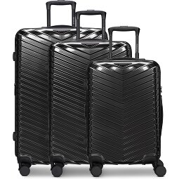 Redolz Essentials 18 4 ruedas Juego de maletas 3 piezas con pliegue de expansión  Modelo 1