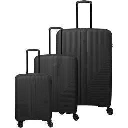 Travelite Air Stripe 4 ruedas Juego de maletas 3 piezas con pliegue de expansión  Modelo 1